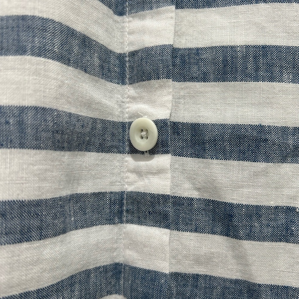 J Jill Linen Seaside White/Blue Striped Maxi A Line Skirt Size - Picture 6 of 8